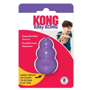 Juguete Kong para gatos, perfecto para snacks sólidos y húmedos