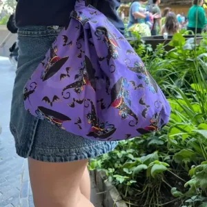 Totebag japonés gatos negros para cat lovers. Bolsa ideal para hacer mini compras. Tienda Paraizoo