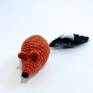 Ratón con Pluma y Cascabel Grande