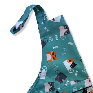 Delantal Cats Turquesa